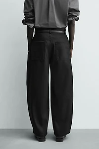 PANTALON BARREL FIT LYOCELL - COTON
