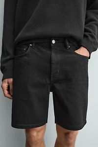REGULAR FIT DENIM SHORTS