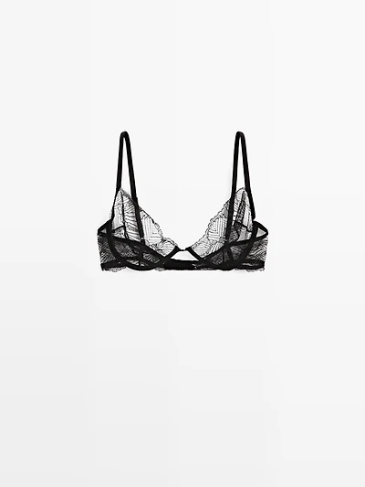 Soutien-gorge en dentelle à armatures