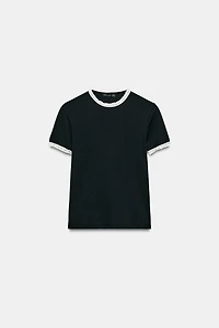 SHORT SLEEVE LACE T-SHIRT