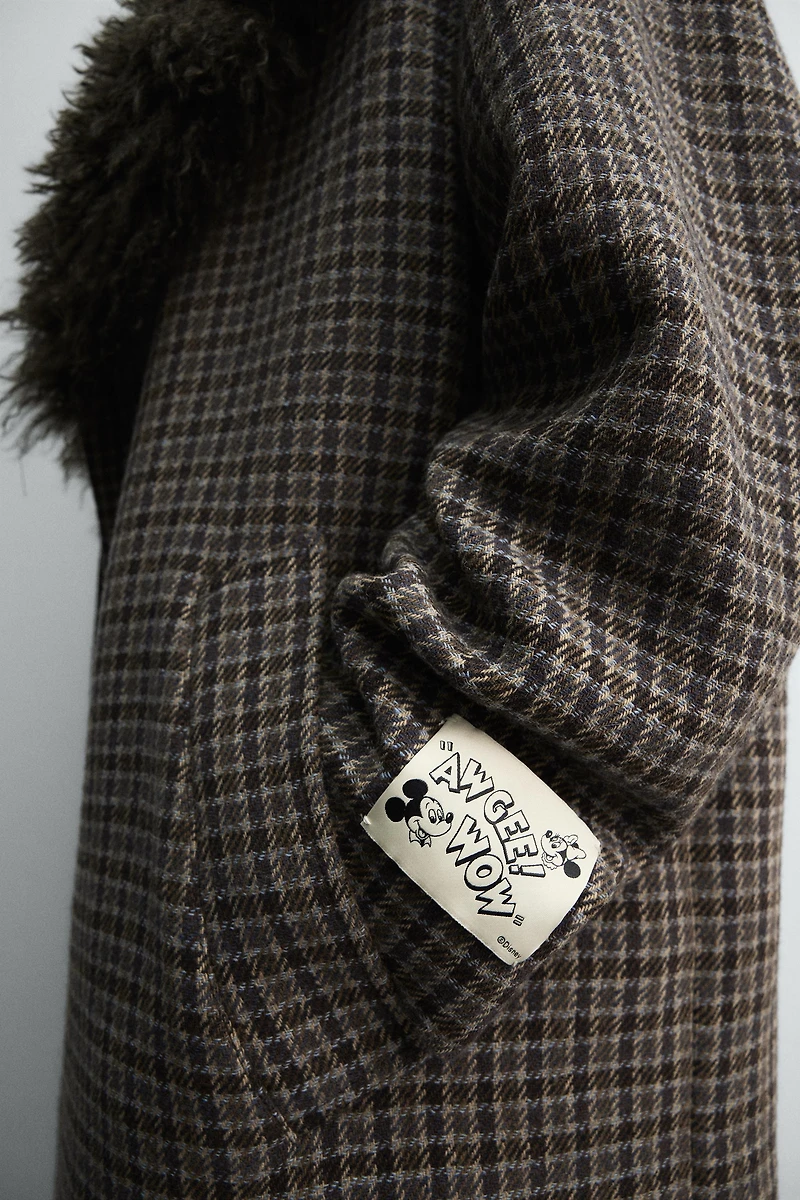 CHECK COMBINED COAT HARRY LAMBERT FOR ZARA X DISNEY