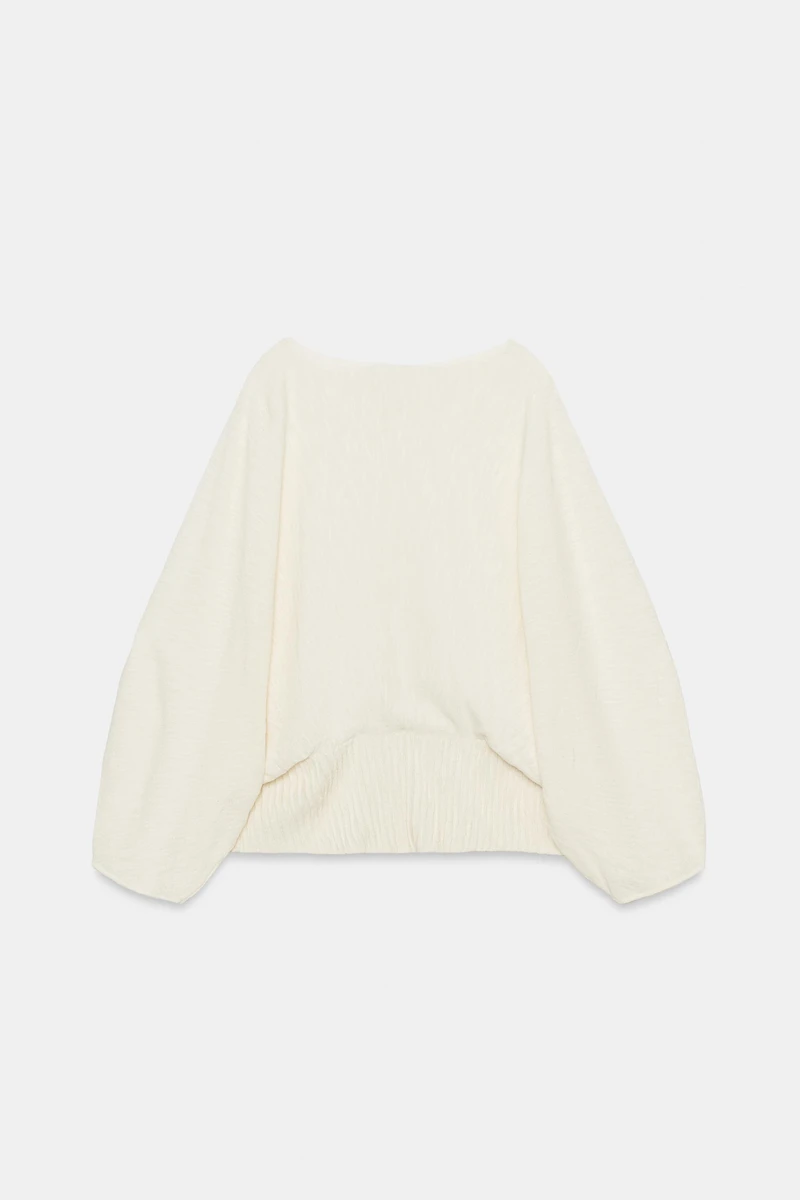 VOLUME SLEEVE KNIT JUMPER