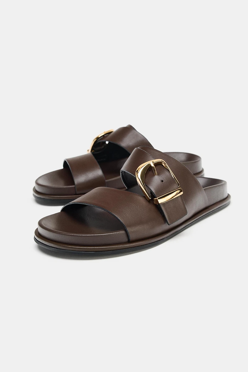 BUCKLED SANDALS