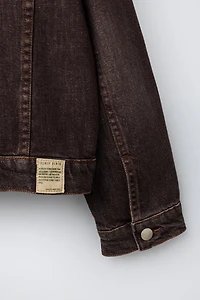 VESTE EN JEAN EFFET DÉLAVÉ