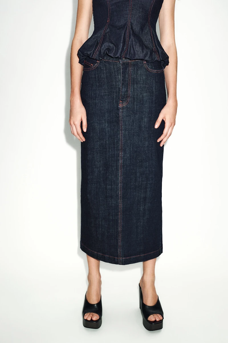 Z1975 DENIM MIDI SKIRT