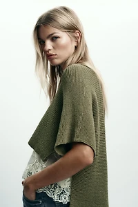 PULL EN MAILLE COMBINÉE
