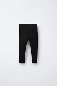 RIBBED KNIT LEGGINGS