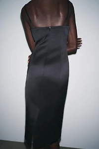 ZW COLLECTION MULTI-POSITION SATIN DRESS