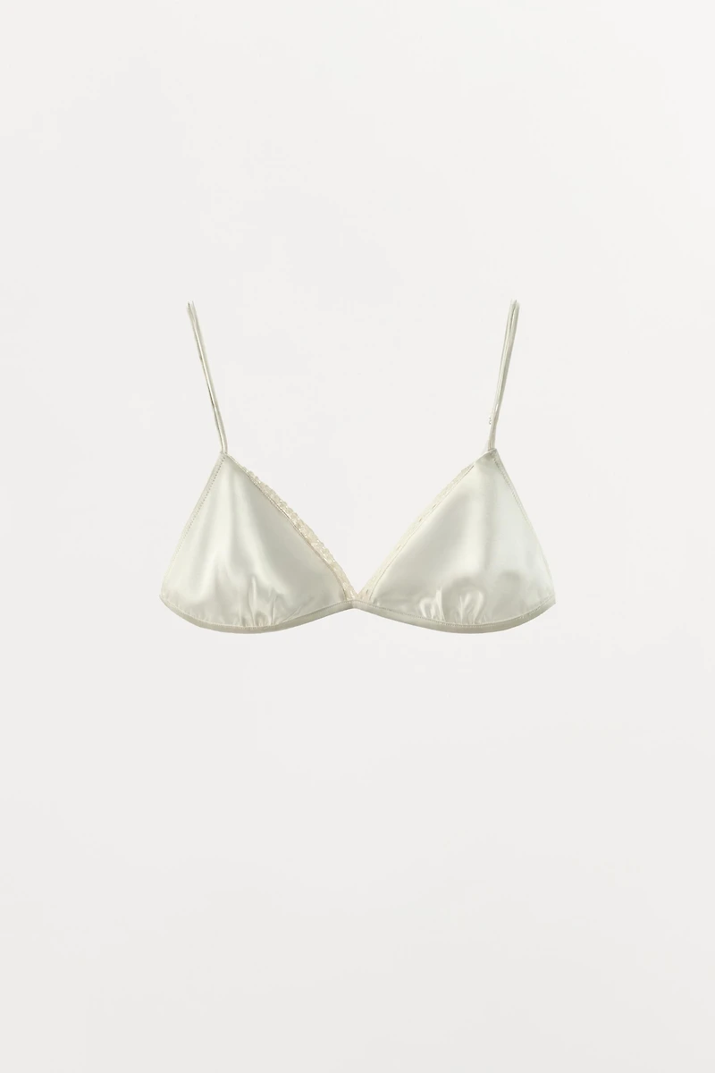 SILK LACE TRIANGLE BRA