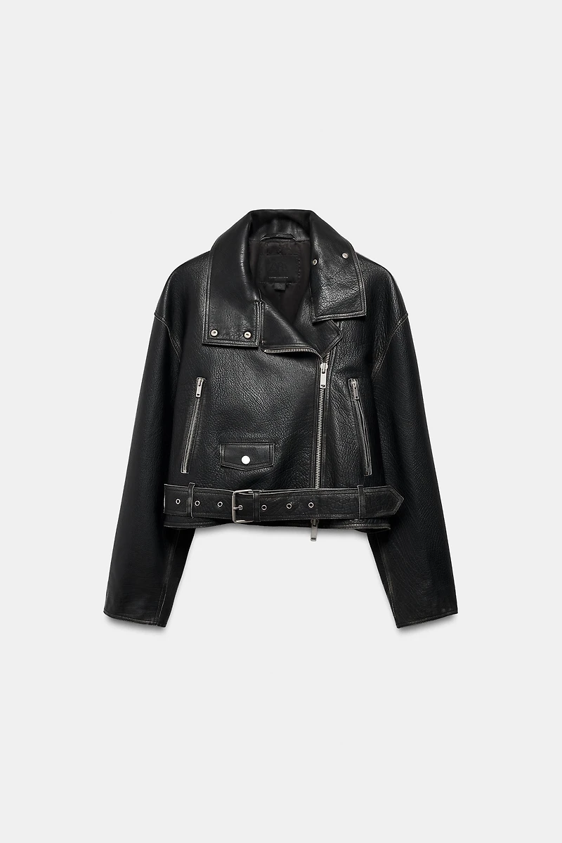 ZW COLLECTION LIMITED EDITION LEATHER BIKER JACKET