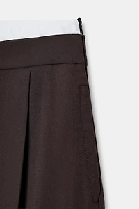 DOUBLE WAIST BARREL PANTS