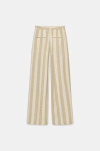 PANTALON WIDE LEG À RAYURES ZW COLLECTION