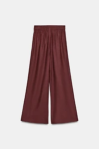 WIDE LEG LINEN PANTS