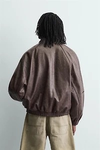 VINTAGE FAUX LEATHER JACKET