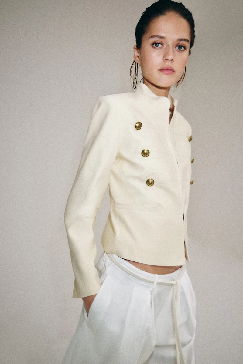 ZW COLLECTION FITTED BUTTON JACKET