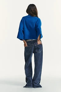 WIDE SLEEVE KNIT JUMPER