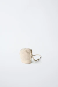 FAUX FUR BUCKET BAG
