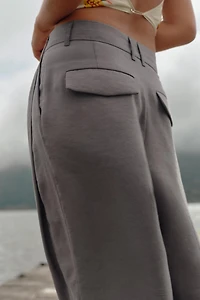 PANTALON DOUBLE PLI PATTES DE BOUTONNAGE