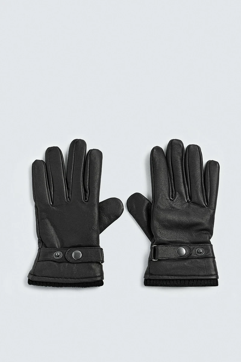 ADJUSTABLE LEATHER GLOVES