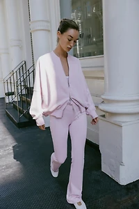INTERLOCK FLARE PANTS