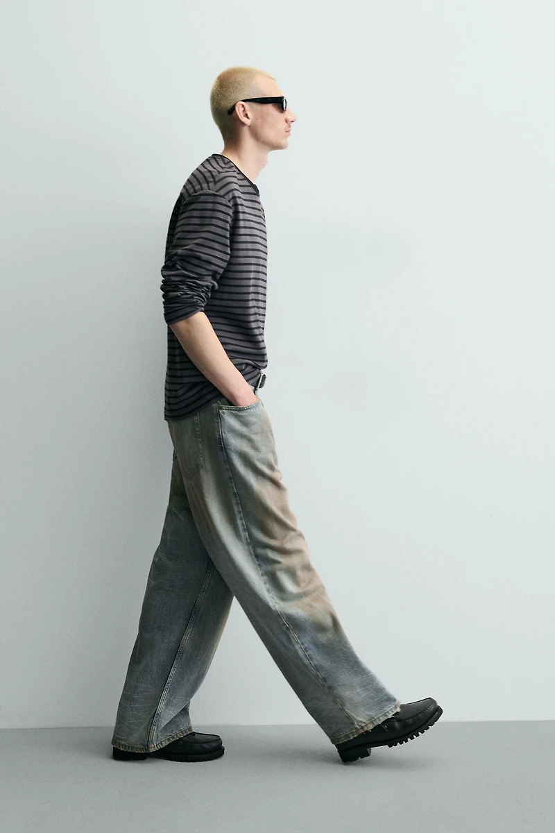 VINTAGE WASH BAGGY FIT JEANS