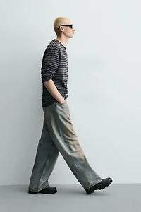 VINTAGE WASH BAGGY FIT JEANS
