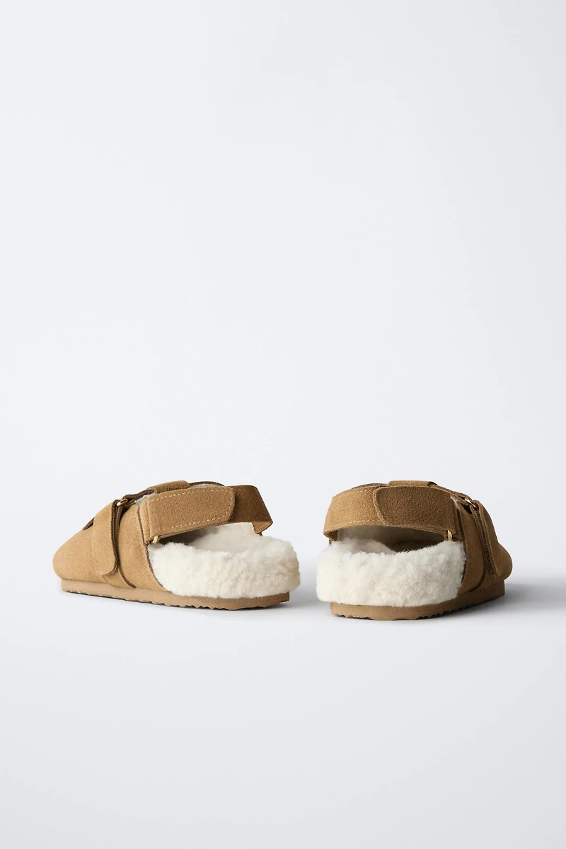 ANIMAL PRINT LEATHER CLOGS