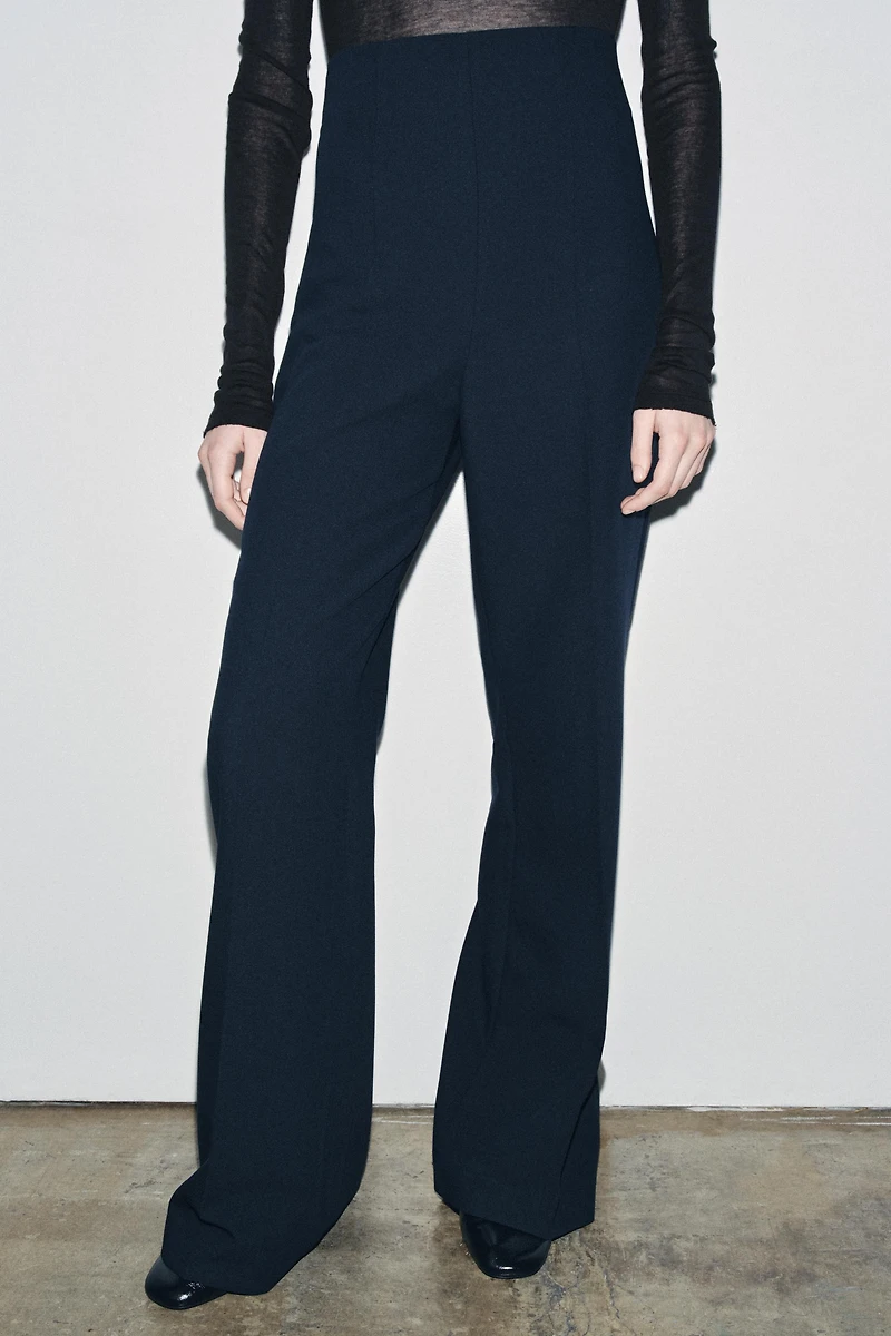PANTALON TAILLE HAUTE AVEC ZIP ZW COLLECTION