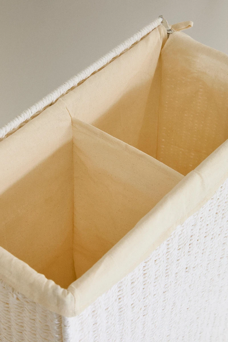 DOUBLE COMPARTMENT LAUNDRY BASKET