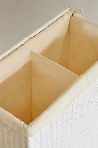 DOUBLE COMPARTMENT LAUNDRY BASKET