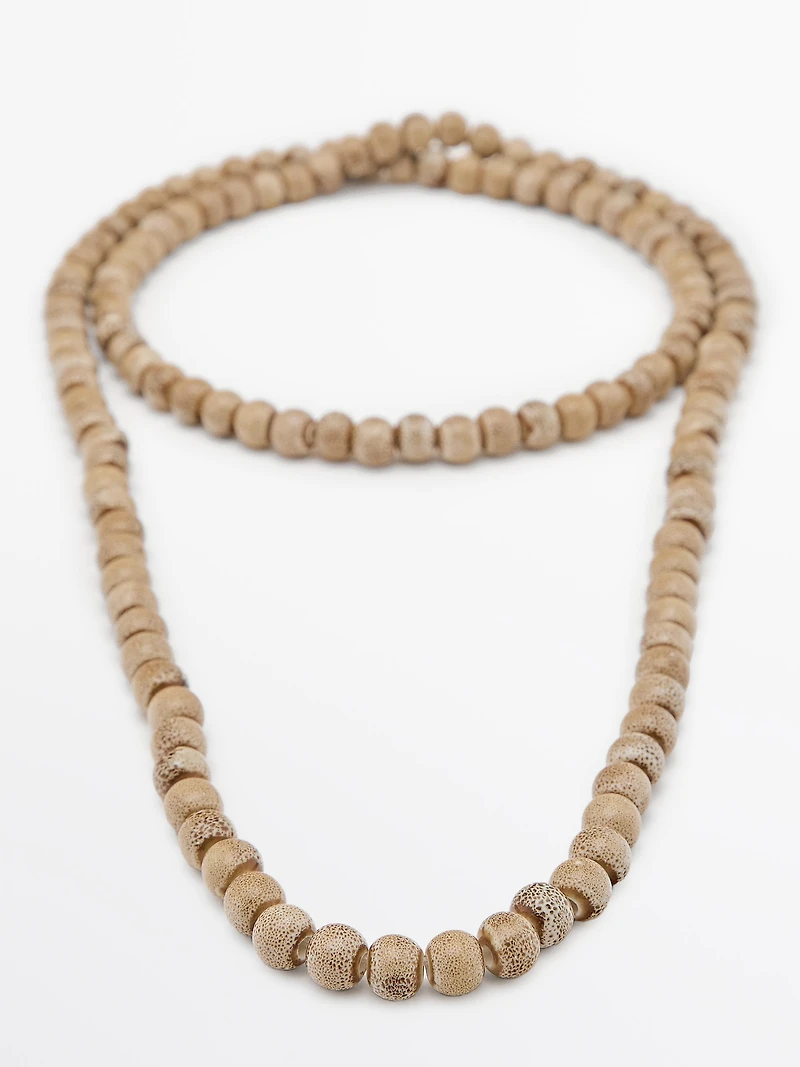 Ceramic bead necklace