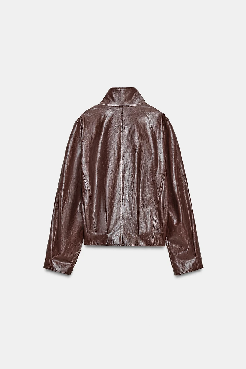 ZW COLLECTION FAUX LEATHER JACKET