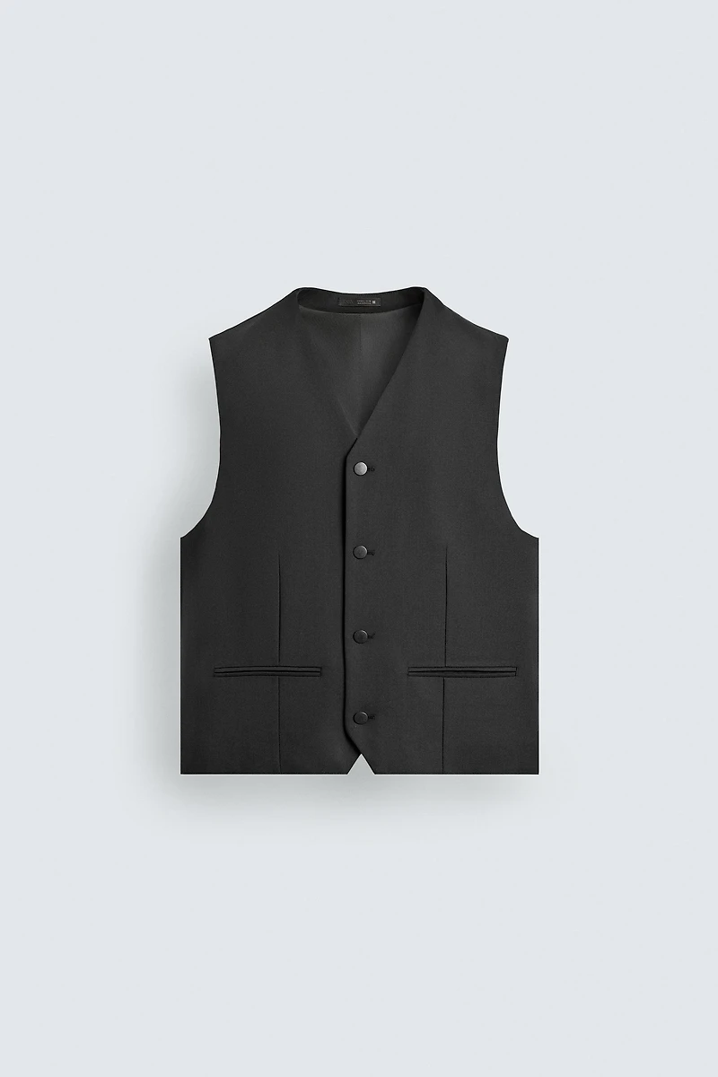 STRUCTURED WOOL VEST