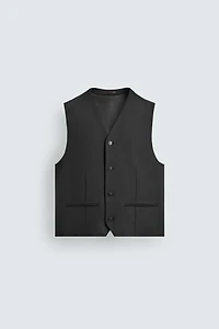STRUCTURED WOOL VEST