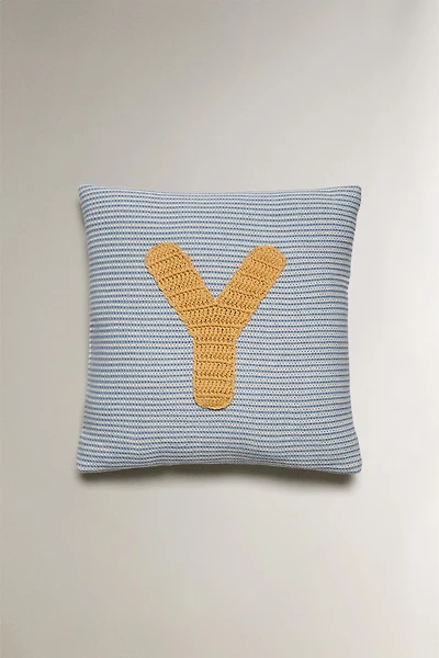 COUSSIN ENFANT BRODERIE LETTRE Y
