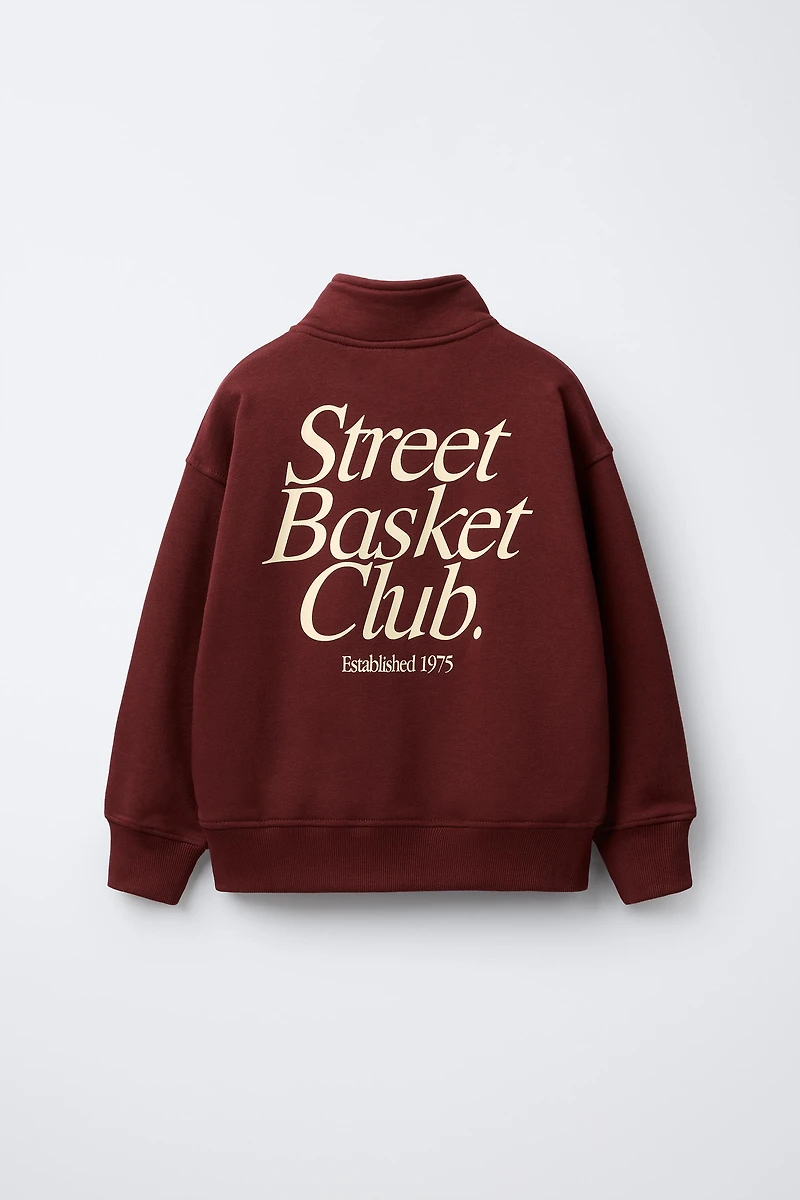 ENSEMBLE SWEAT ZIPPÉ ET PANTALON JOG TEXTE