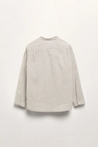 AGES 6-10 / STRIPED MANDARIN COLLAR SHIRT LIMITED EDITION