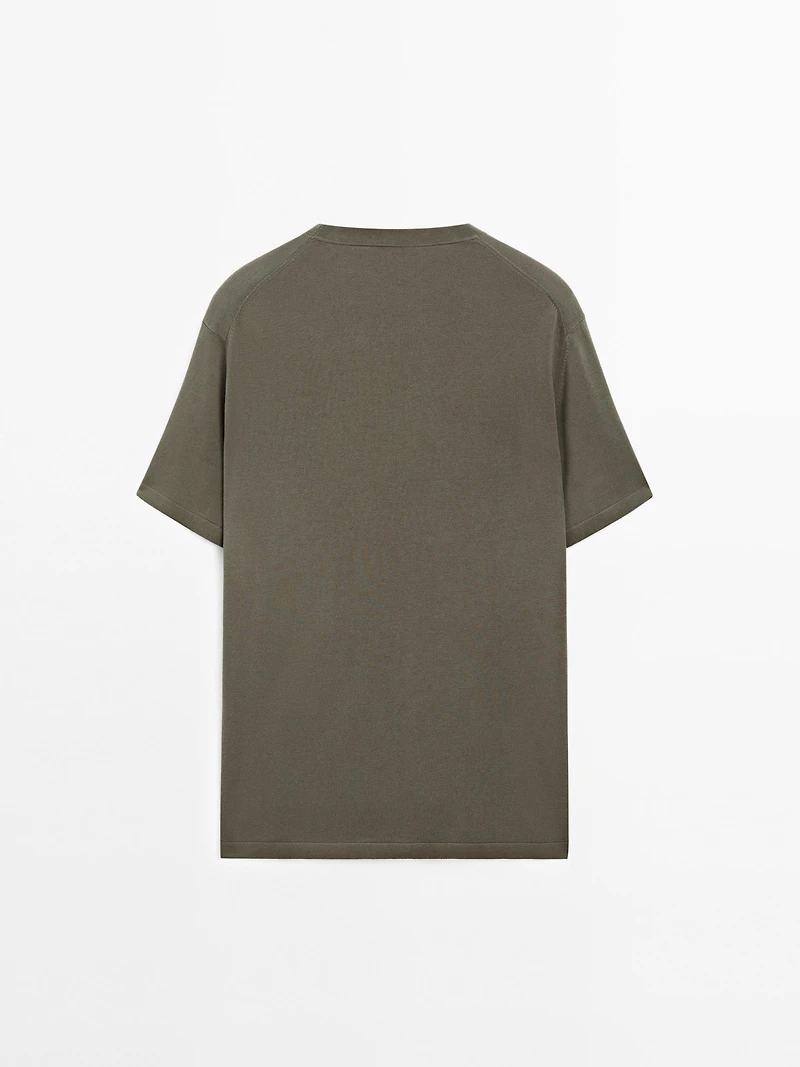 T-shirt en maille 100 % coton