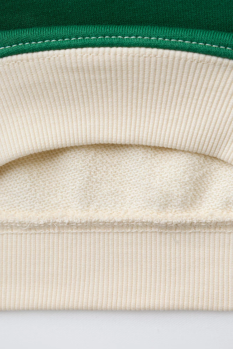 COLOR BLOCK JOGGING SWEATSHIRT