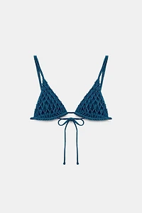 KNOTTED STRAP BIKINI TOP