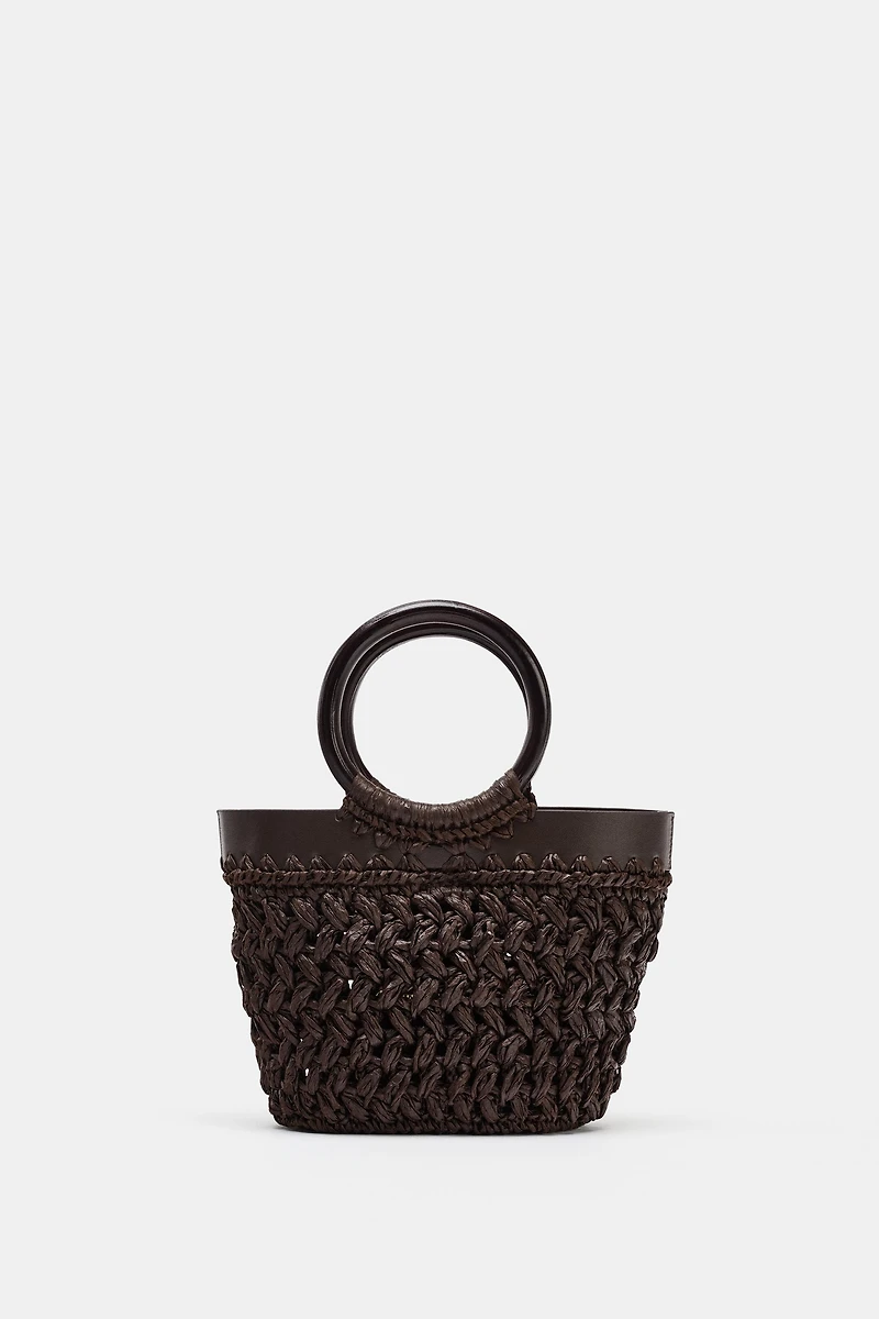 MINI RAFFIA BASKET BAG