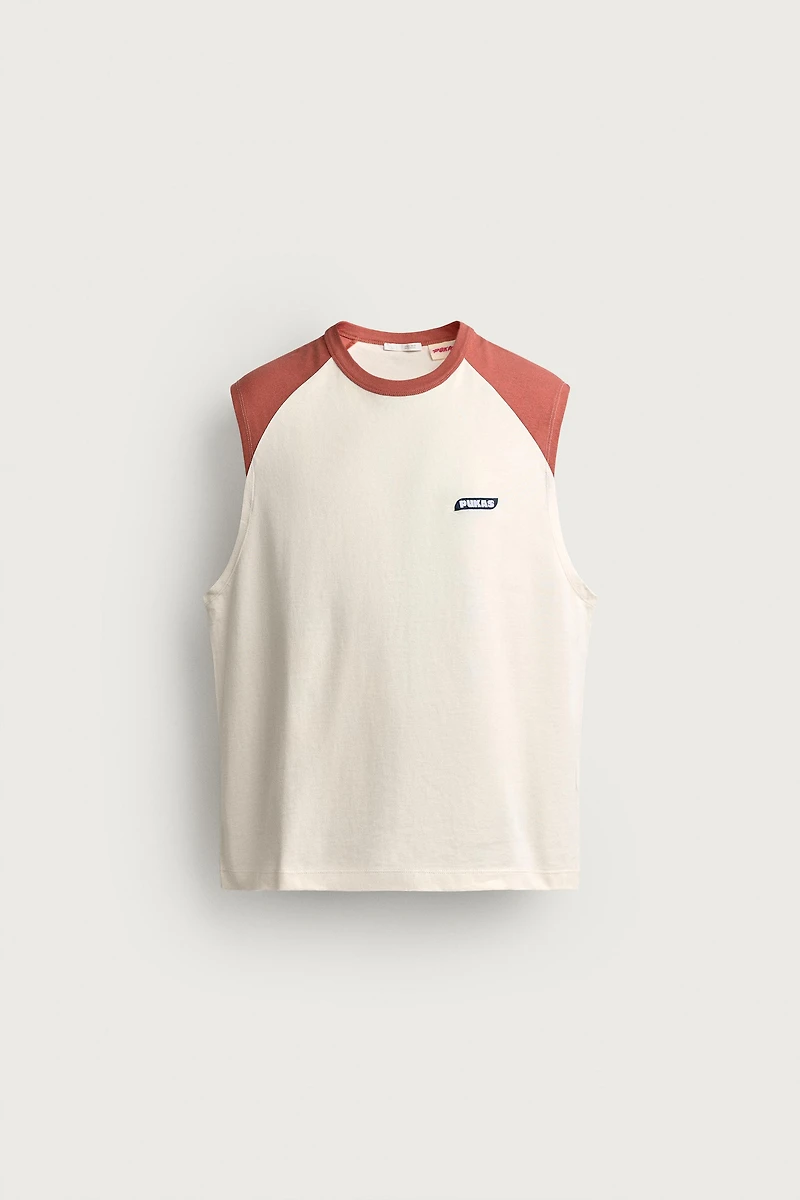 PUKAS SURF X ZARA RAGLAN TANK TOP