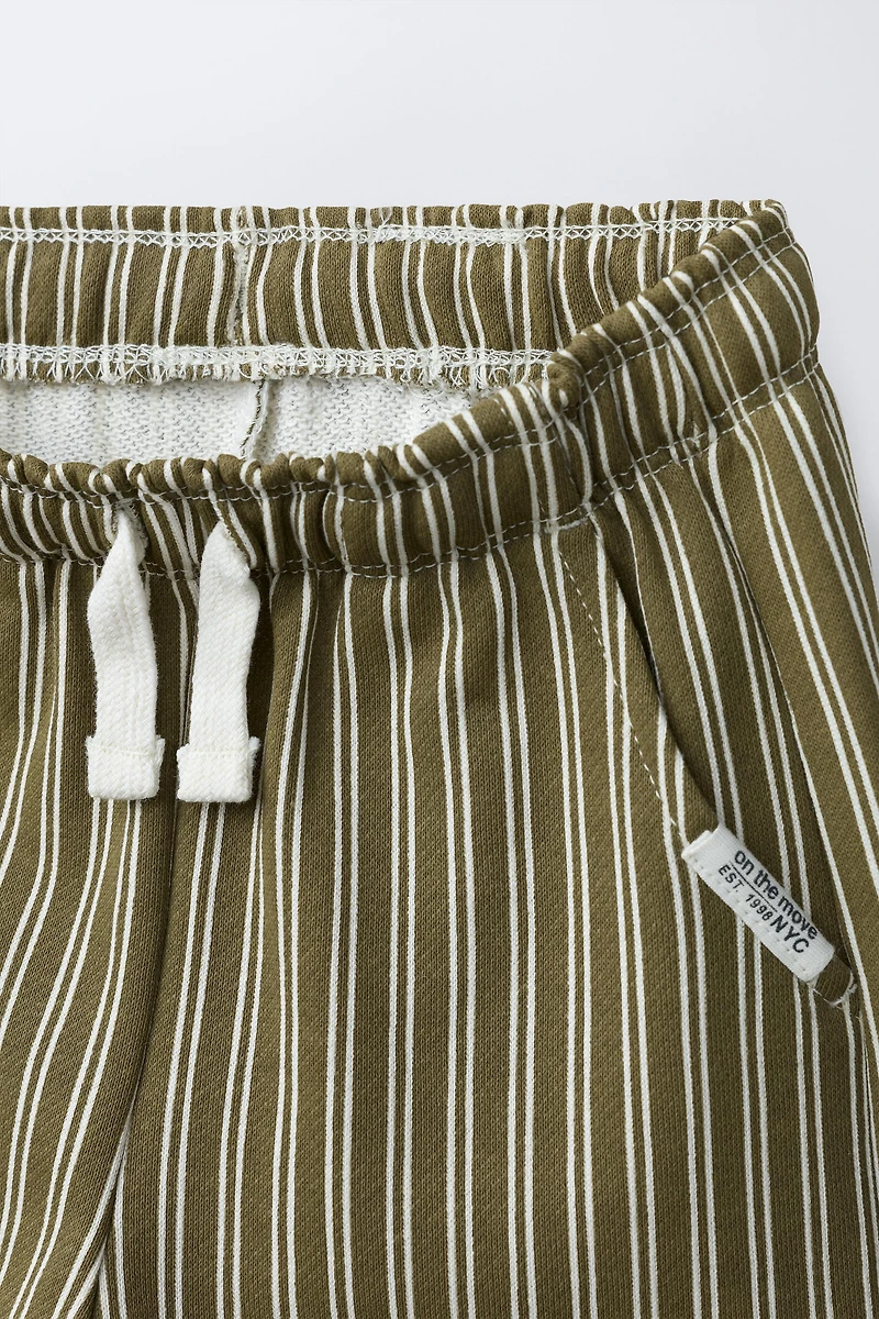STRIPED PLUSH PANTS