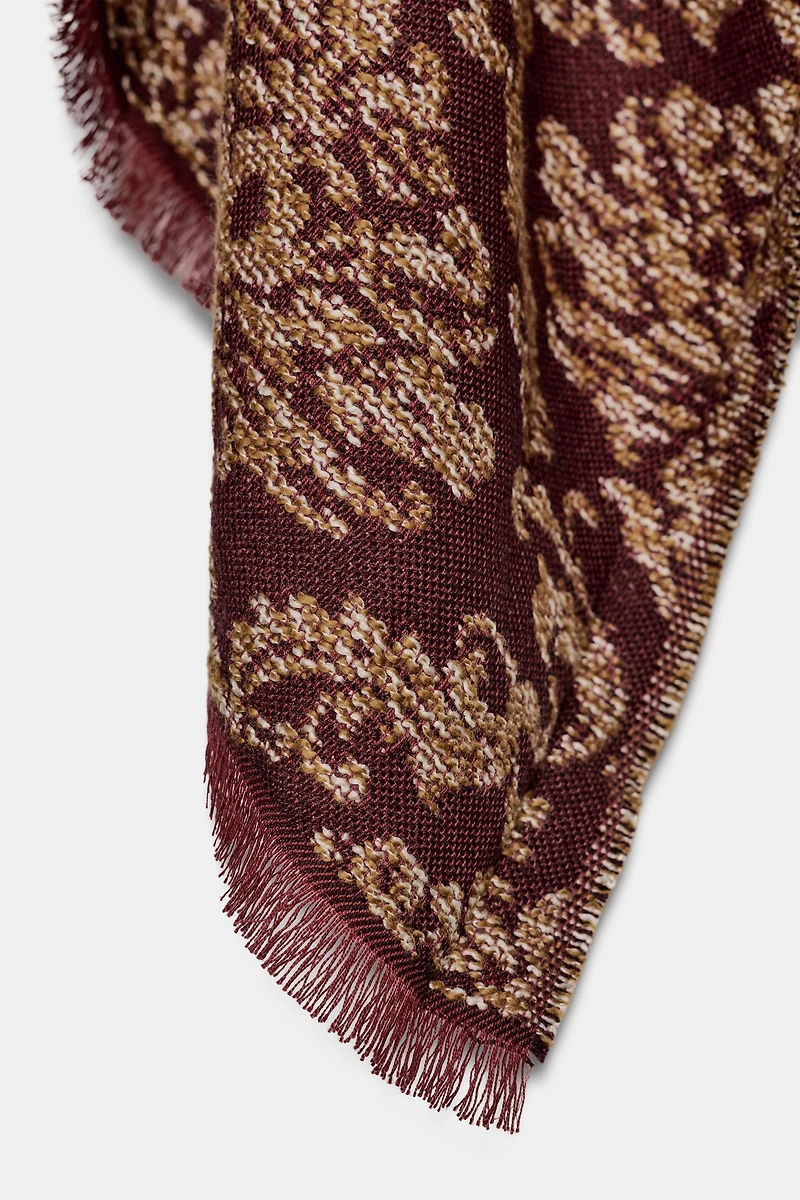 JACQUARD LONG CAPE