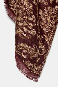 JACQUARD LONG CAPE