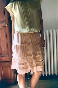 GEORGETTE RUFFLED SKIRT