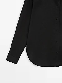 Flowing 100% linen shirt