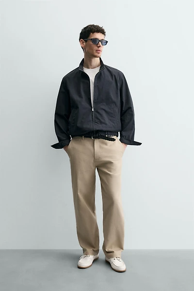 BLOUSON BOMBER REGULAR FIT À CARREAUX