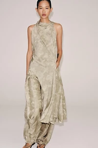 ZW COLLECTION ASYMMETRIC JACQUARD TOP
