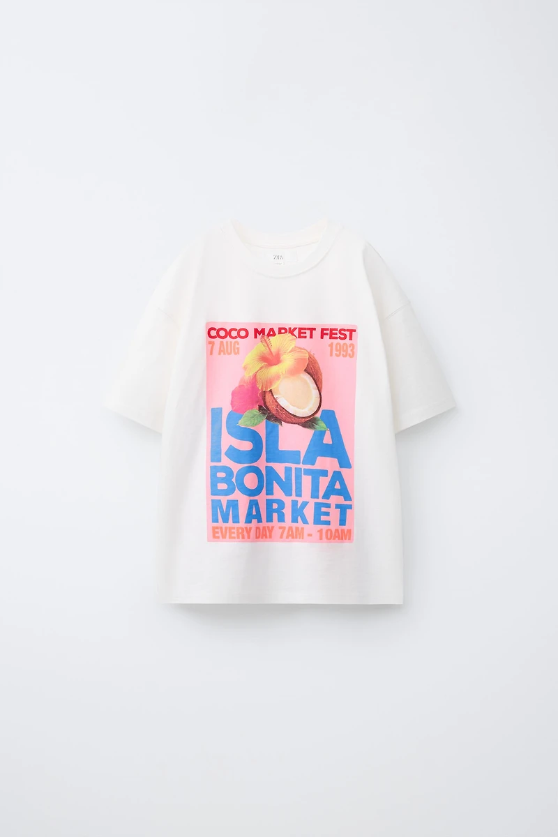 COCONUT PRINT T-SHIRT